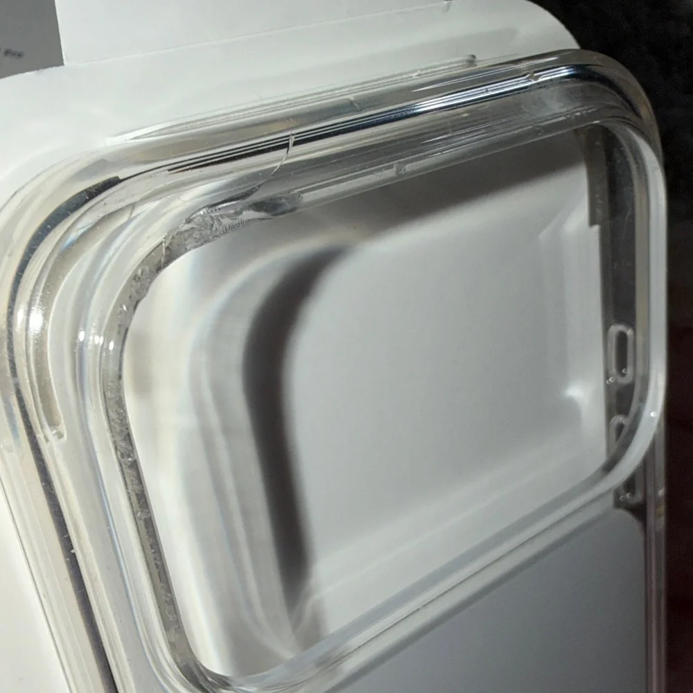 Apple iPhone Case in Clear and Sleek White